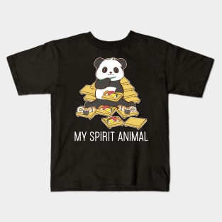 Sushi Panda My Spirit Animals Korean Gift Funny T-Shirt Kids T-Shirt